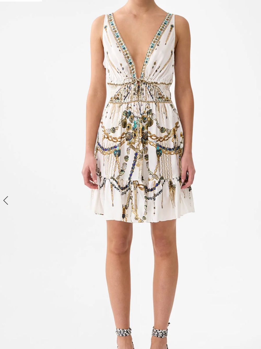 Camilla Shirred Waist Detail Mini Dress